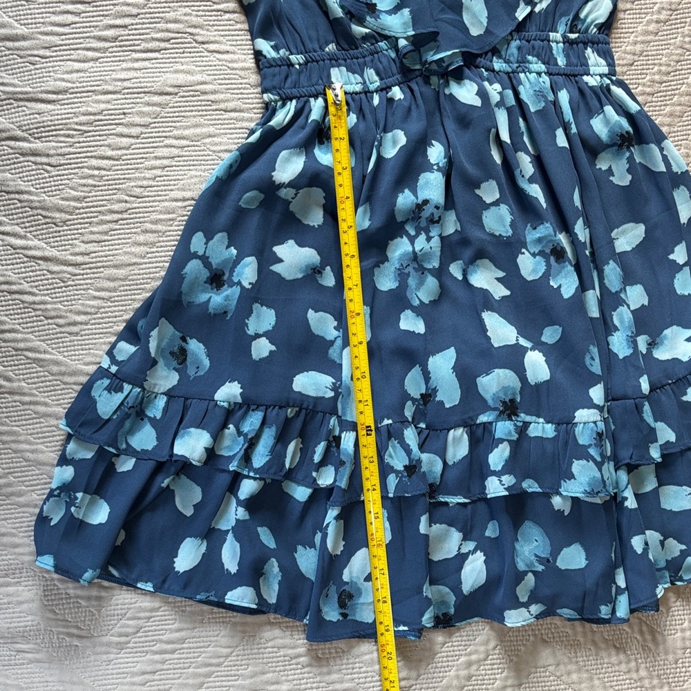 Abercrombie & Fitch Blue Floral Dress - Picture 9 of 9
